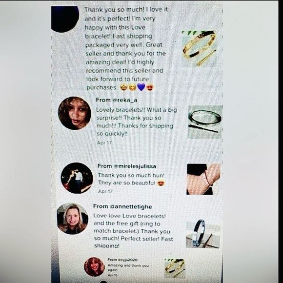 Gold Bangle Bracelet Without Stones Stainless Steel 18K Gold Plated - Picture 3 of 8